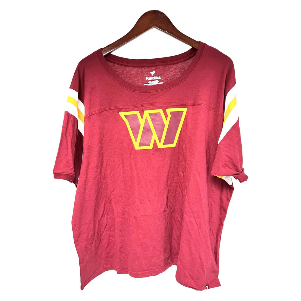 NFL Women's Team Logo Short Sleeve T-Shirt Commanders - Regular